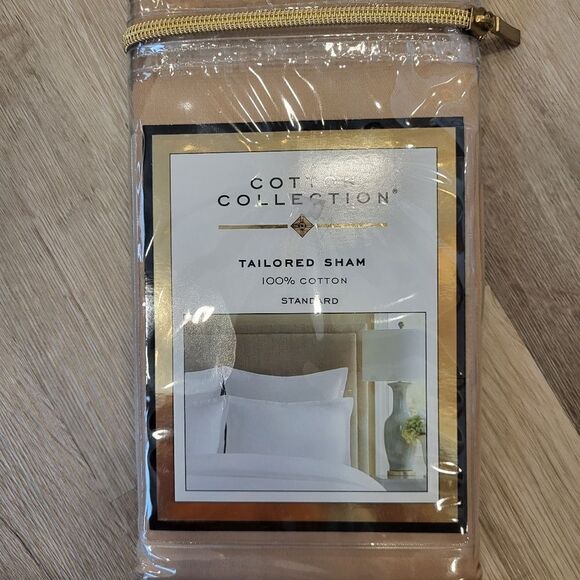 Cotton Tailored Tan 100%Cotton Shams - Picture 1 of 2
